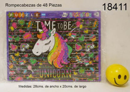 Imagen de ROMPECABEZAS DE 48 PIEZAS "UNICORNIOS" 7.23